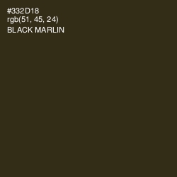 #332D18 - Black Marlin Color Image